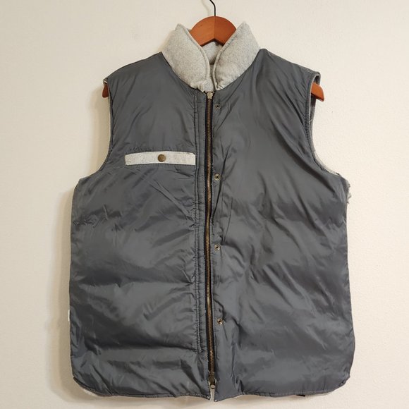 10 Deep Men's Puffer Vest Jacket, Grey, Size L,Wool Blend, Outdoor, Casual. - Picture 9 of 16